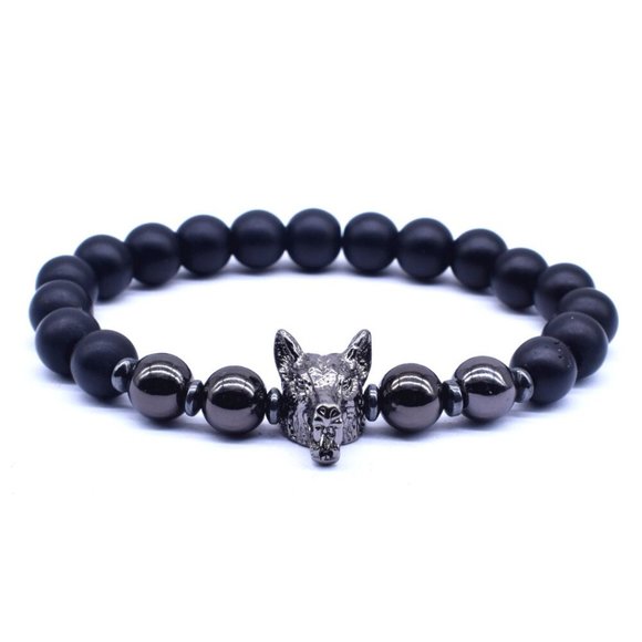 Jewelry - NWT UNISEX Tiger Eye Animals Beads Bracelet